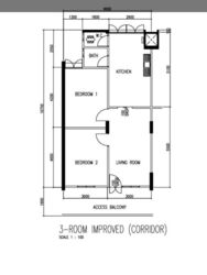Blk 170 Kebun Baru Link 1 (Ang Mo Kio), HDB 3 Rooms #580258951